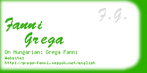 fanni grega business card